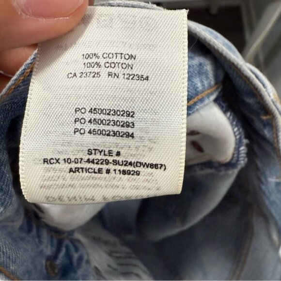 Aritzia Denim Forum The '90s Cargo Mini Denim Skirt size 28 - Picture 10 of 12